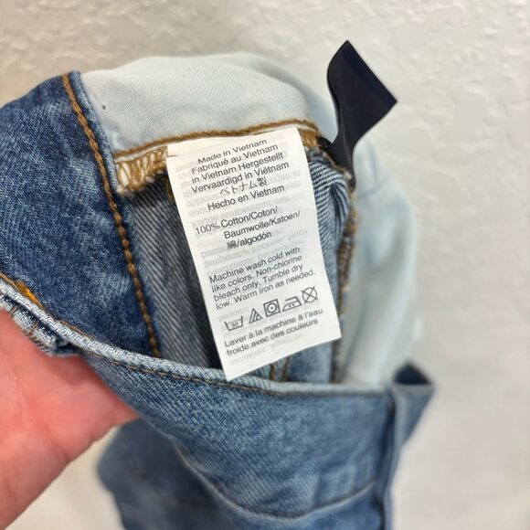 Madewell Rigid Denim A-Line Mini Skirt Size 29 - Picture 6 of 6